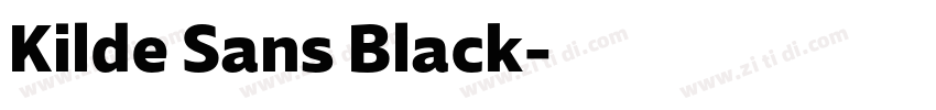 Kilde Sans Black字体转换